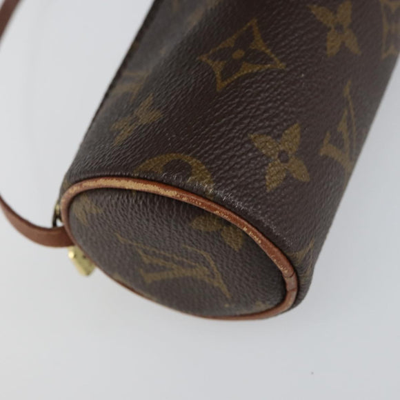 LOUIS VUITTON Monogram Papillon Pouch LV Auth ka754