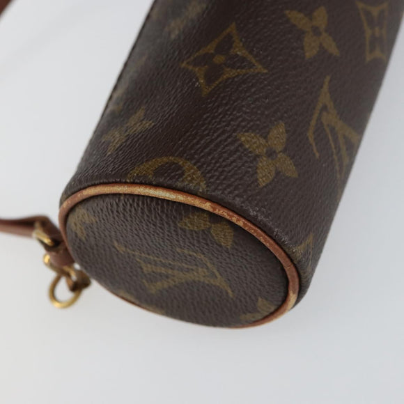 LOUIS VUITTON Monogram Papillon Pouch LV Auth ka754