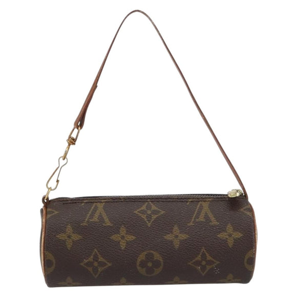 LOUIS VUITTON Monogram Papillon Pouch LV Auth ka754