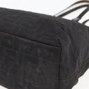 FENDI Zucca Canvas Hand Bag Black Auth ka757-15