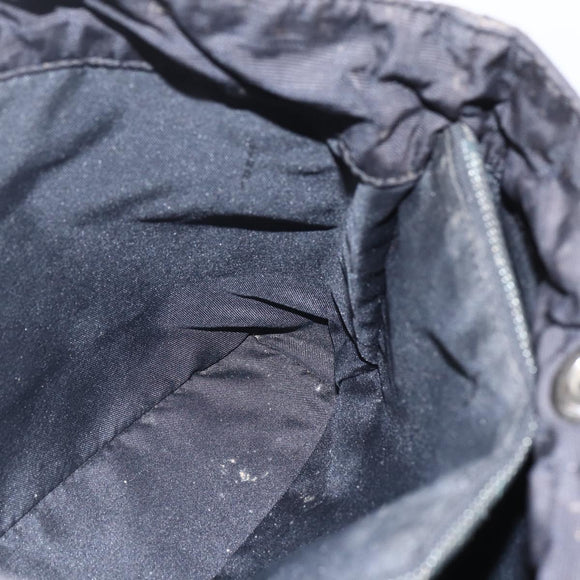 FENDI Zucca Canvas Hand Bag Black Auth ka757