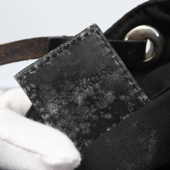 FENDI Zucca Canvas Hand Bag Black Auth ka757