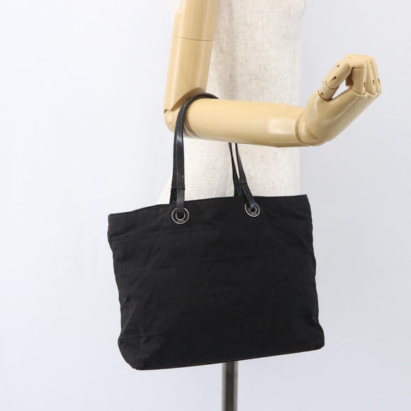 FENDI Zucca Canvas Hand Bag Black Auth ka757