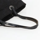 FENDI Zucca Canvas Hand Bag Black Auth ka757-7