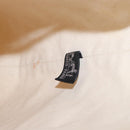 HERMES Porochon Mimir GM Shoulder Bag Canvas White Gold Auth ka758-18