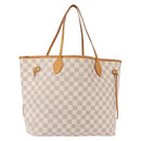 LOUIS VUITTON Damier Azur Neverfull MM Tote Bag N41605 LV Auth ka759-1