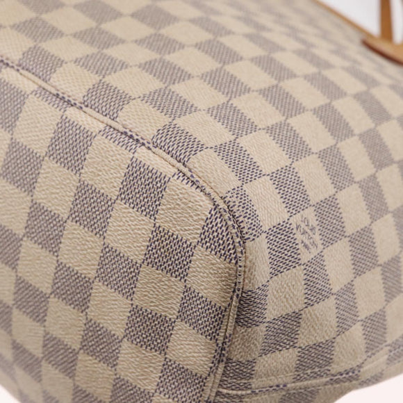 LOUIS VUITTON Damier Azur Neverfull MM Tote Bag N41605 LV Auth ka759