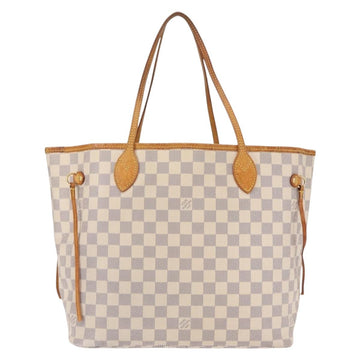 LOUIS VUITTON Damier Azur Neverfull MM Tote Bag N41605 LV Auth ka759 - 0