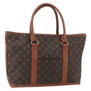 LOUIS VUITTON Monogram Sac Weekend PM Hand Bag M42425 LV Auth ka760-1