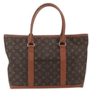 LOUIS VUITTON Monogram Sac Weekend PM Hand Bag M42425 LV Auth ka760-3