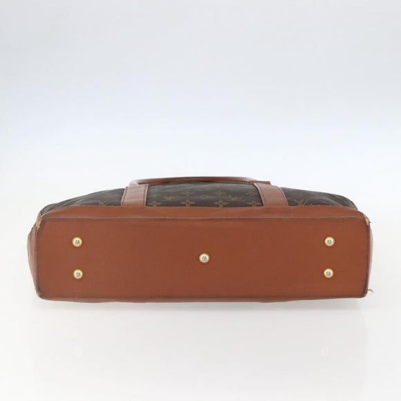 LOUIS VUITTON Monogram Sac Weekend PM Hand Bag M42425 LV Auth ka760