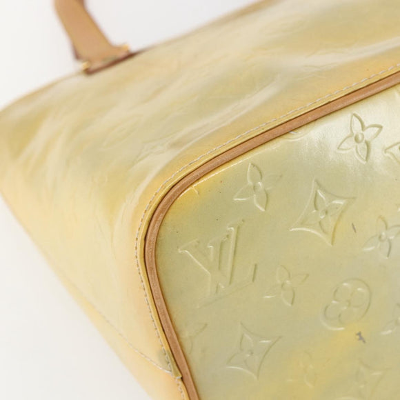 LOUIS VUITTON Monogram Vernis Houston Hand Bag Gris M91053 LV Auth ka761