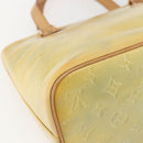 LOUIS VUITTON Monogram Vernis Houston Hand Bag Gris M91053 LV Auth ka761-9