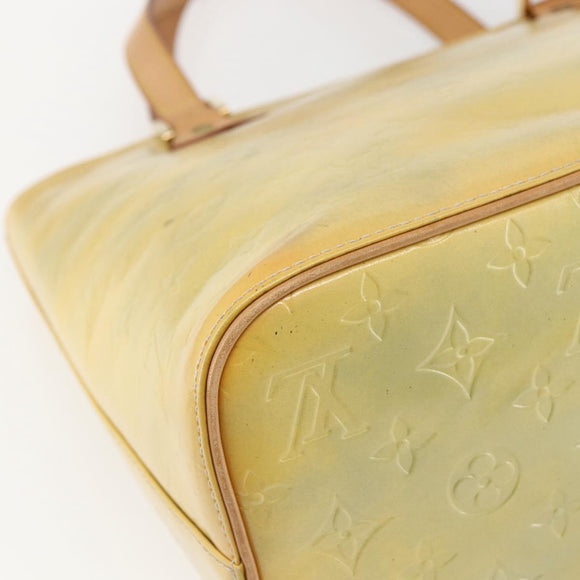 LOUIS VUITTON Monogram Vernis Houston Hand Bag Gris M91053 LV Auth ka761