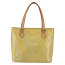 LOUIS VUITTON Monogram Vernis Houston Hand Bag Gris M91053 LV Auth ka761-13