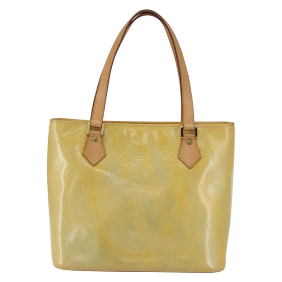 LOUIS VUITTON Monogram Vernis Houston Hand Bag Gris M91053 LV Auth ka761