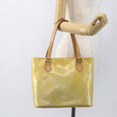 LOUIS VUITTON Monogram Vernis Houston Hand Bag Gris M91053 LV Auth ka761-23