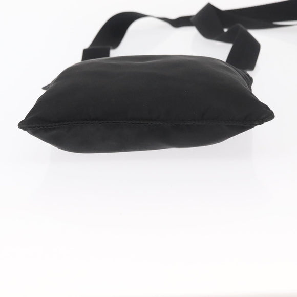 PRADA Shoulder Bag Nylon Black Silver Auth ka765