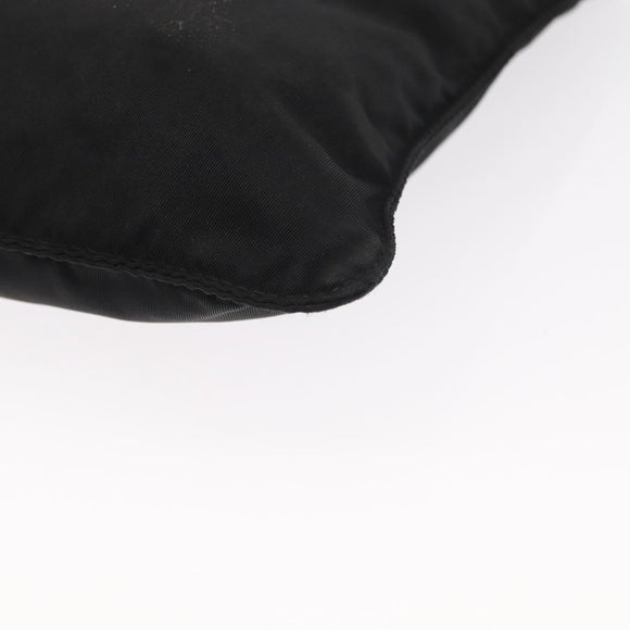 PRADA Shoulder Bag Nylon Black Silver Auth ka765