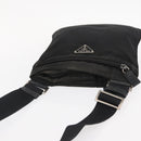 PRADA Shoulder Bag Nylon Black Silver Auth ka765-6
