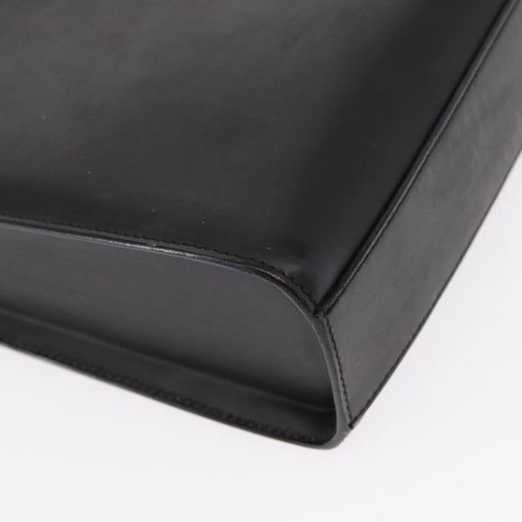 GUCCI Shoulder Bag Leather Black Silver 001 3065 Auth ka767