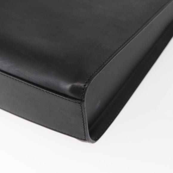 GUCCI Shoulder Bag Leather Black Silver 001 3065 Auth ka767