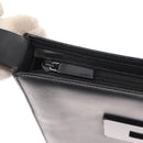 GUCCI Shoulder Bag Leather Black Silver 001 3065 Auth ka767-10