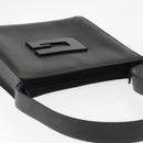 GUCCI Shoulder Bag Leather Black Silver 001 3065 Auth ka767-6