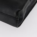 GUCCI Bamboo Hand Bag Leather Black Gold 001 2855 1875 0 Auth ka770-13