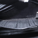 GUCCI Bamboo Hand Bag Leather Black Gold 001 2855 1875 0 Auth ka770-20