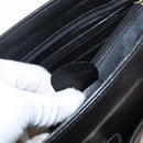 GUCCI Bamboo Hand Bag Leather Black Gold 001 2855 1875 0 Auth ka770-21