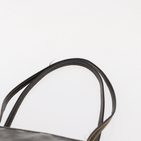 FENDI Zucca Canvas Tote Bag Coated Canvas Black Brown Auth ka771