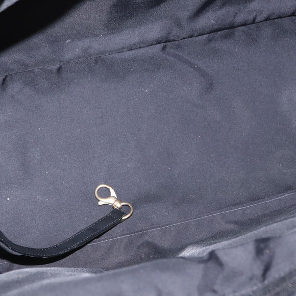 CHANEL New Travel Line Tote Bag Nylon Black Gold CC Auth ka772