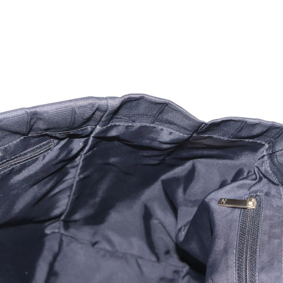 CHANEL New Travel Line Tote Bag Nylon Black Gold CC Auth ka772