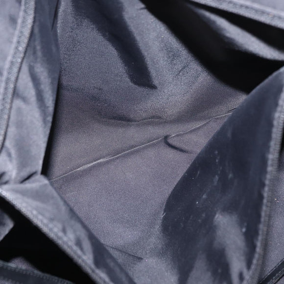 CHANEL New Travel Line Tote Bag Nylon Black Gold CC Auth ka772