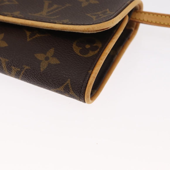 LOUIS VUITTON Monogram Pochette Twin PM Shoulder Bag M51854 LV Auth ka775