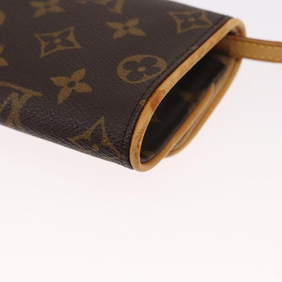 LOUIS VUITTON Monogram Pochette Twin PM Shoulder Bag M51854 LV Auth ka775