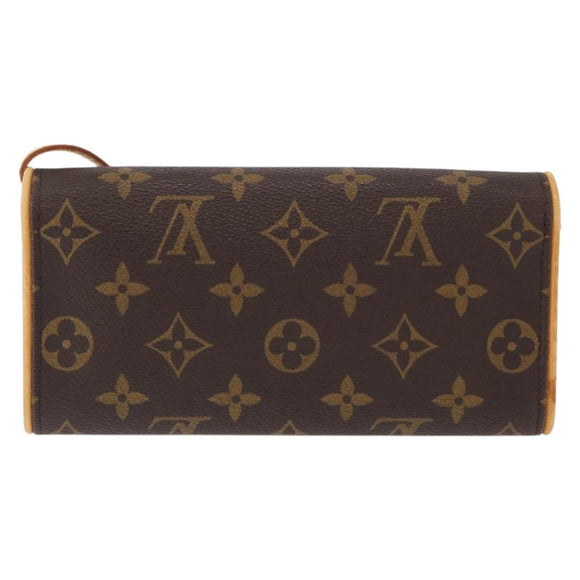 LOUIS VUITTON Monogram Pochette Twin PM Shoulder Bag M51854 LV Auth ka775