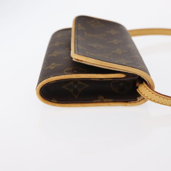 LOUIS VUITTON Monogram Pochette Twin PM Shoulder Bag M51854 LV Auth ka775