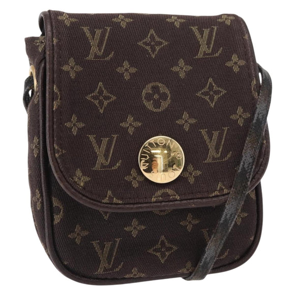LOUIS VUITTON Monogram Mini Pochette Cancun Pouch Brown M95313 LV Auth ka777