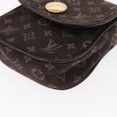 LOUIS VUITTON Monogram Mini Pochette Cancun Pouch Brown M95313 LV Auth ka777-14