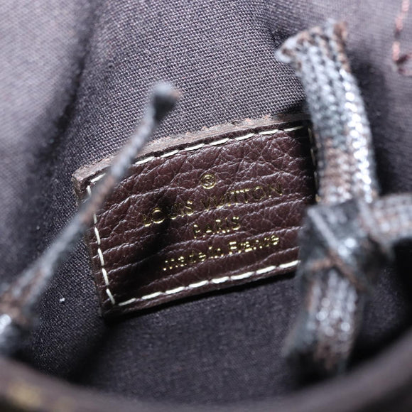 LOUIS VUITTON Monogram Mini Pochette Cancun Pouch Brown M95313 LV Auth ka777