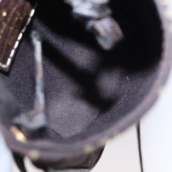 LOUIS VUITTON Monogram Mini Pochette Cancun Pouch Brown M95313 LV Auth ka777