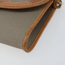 Christian Dior Shoulder Bag PVC Gray Gold Auth ka778-10