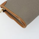 Christian Dior Shoulder Bag PVC Gray Gold Auth ka778-13