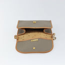 Christian Dior Shoulder Bag PVC Gray Gold Auth ka778-15