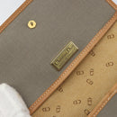 Christian Dior Shoulder Bag PVC Gray Gold Auth ka778-16