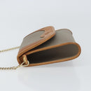 Christian Dior Shoulder Bag PVC Gray Gold Auth ka778-5