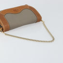 Christian Dior Shoulder Bag PVC Gray Gold Auth ka778-7