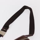 GUCCI Waist Bag Leather Bordeaux Silver 201846 Auth ka781-8